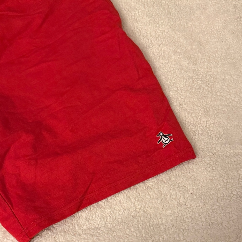 Original Penguin Bright Red Drawstring Shorts - image 3